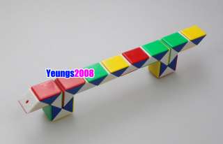 New colorful Rubiks Rubix Triangle Snake Magic Cube  