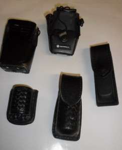 Lot of Police Belt Attachments Mace Baton Radio Glock  