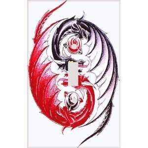  Yin Yang Dragon Swirl Decorative Switchplate Cover
