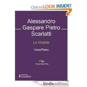 Le Violette Sheet Music (Voice/Piano) Alessandro Gaspare Pietro 