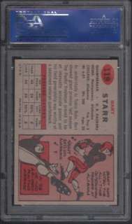 BART STARR 1957 57 TOPPS #119 RC ROOKIE PACKERS PSA 8 NM MT   