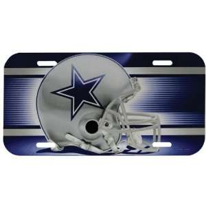  Dallas Cowboys   Giant Helmet License Plate, NFL Pro 