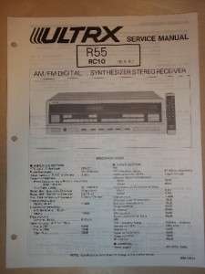 ULTRX/Sanyo Service Manual~R55 Stereo Receiver  