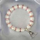   name bracelet Babys Swarovski Crystal Rosary comes gift boxed