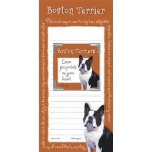  Boston Terrier Memo Pad Notebook and Magnet Picture Frame 