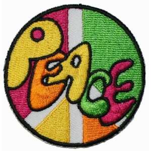  Multi Color Peace Sign Hippie Iron On Patch Everything 