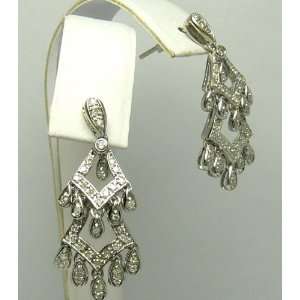  .80tcw Holiday Party Ready Diamond Chandelier Earrings 