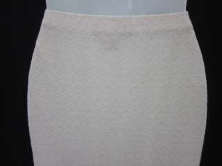 NEW RALPH LAUREN BLACK LABEL White Knit Long Skirt Sz S  