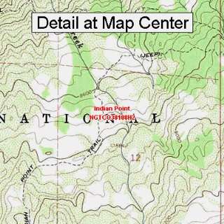  USGS Topographic Quadrangle Map   Indian Point, Colorado 