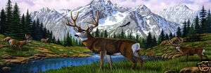 Deer # 5   Rear Window Tint Murals Decals Graphics  
