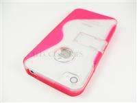 FOR VERIZON IPHONE 4 4G PINK CLEAR TPU SKIN COVER CASE  