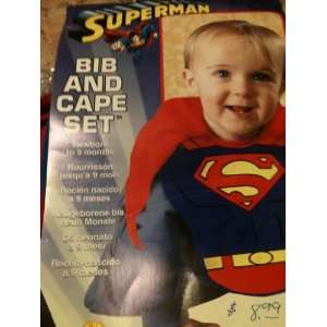  Superman Bib and Cape Set 
