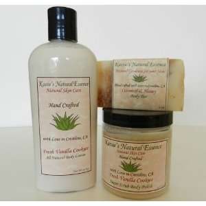  All Natural Body Care Set Package Body Lotion, Scrub, Soap 