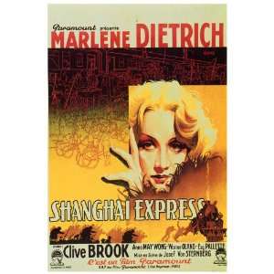  Shanghai Express (1932) 27 x 40 Movie Poster Belgian Style 