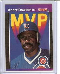 1989 DONRUSS ANDRE DAWSON #BC 8, MVP, CUBS  