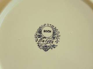 Vintage Boch Belgium Delft 15 Plate Charger  