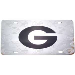   Bulldogs Silver G Logo Mirror License Plate
