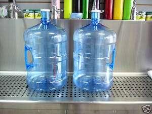 TWO (2)   5 Gallon BPA FREE Water Bottles w/Handle  