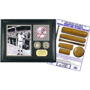  Mickey Mantle Game Used Bat Photo Mint Patch Collection 