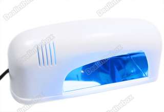 9W White Nail Art UV Gel Curing Lamp Dryer Light Pro  