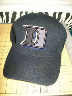 Duke Blue Devils NCAA Black Fitted Hat Cap Lid S ACC  