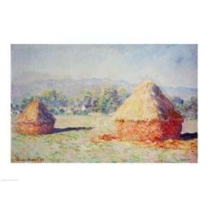 Haystacks in the Sun, Morning Effect, 1891   Poster by Claude Monet 
