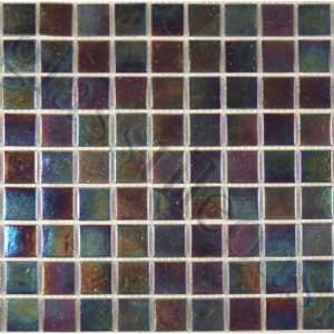  Violet Mother Of Pearl Mosaic 3/4 x 3/4 Black Gem Solid 