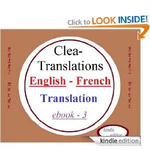 English To French Translation Clea Translations  Kindle 