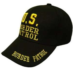  US BORDER PATROL LAW ENFORCEMENT BLACK VELCRO HAT CAP 