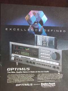 1989 Optimus STAV 3200 Stereo Receiver Advertisement  