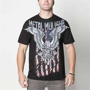   Metal Mulisha Patriot Custom T Shirt   Large/Black Automotive