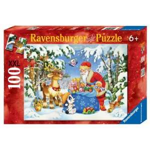  Ravensburger Santa And His Pack 100 Piece Christmas Puzzle 