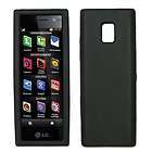 for LG Chocolate Touch BL40 Soft Silicone Skin Case Cover Black