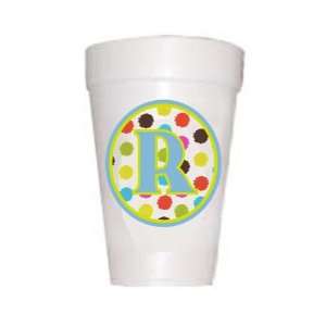Initial Cups Multi Color Dot