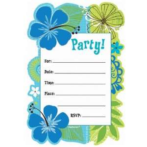  Lets Party By Amscan Tropical Breeze Invitations 
