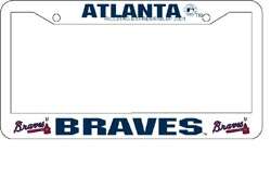 Atlanta Braves License Plate Frame MLB Baseball Car Auto  
