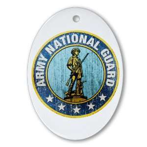    Ornament (Oval) Army National Guard Emblem 