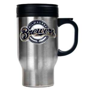  Milwaukee Brewers MLB Stainless Steel Travel Mug   Primary Logo 