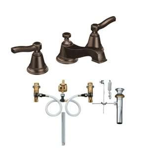 Moen T6205ORB 9000 Rothbury Two Handle Low Arc Bathroom Faucet with 