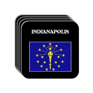  US State Flag   INDIANAPOLIS, Indiana (IN) Set of 4 Mini 