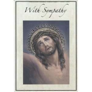  Head Of Christ Sympathy Card (Malhame 8101 8) Health 