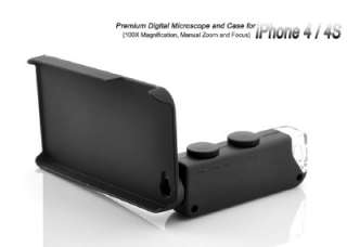 Premium Digital Microscope and Case for iPhone 4 / 4S  100X, Manual 
