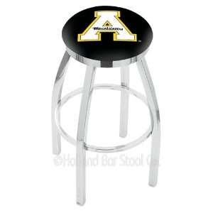   Mountaineers Logo Chrome Swivel Bar Stool Base with Flat Accent Ring