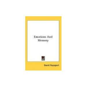 Emotions & Memory [PB,2006]  Books