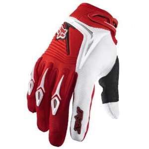  Fox 360 Motocross Gloves   Mens Red Medium Automotive