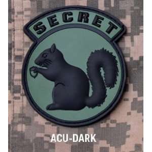 Milspec Monkey Secret Squirrel PVC Patch (ACU DARK)  