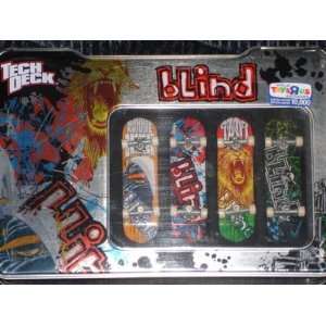  Tech Deck Tin with 4 Blind Boards Toys & Games