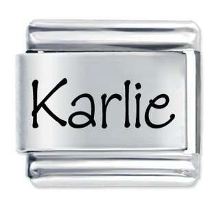  Name Karlie Italian Charms Bracelet Link Pugster Jewelry