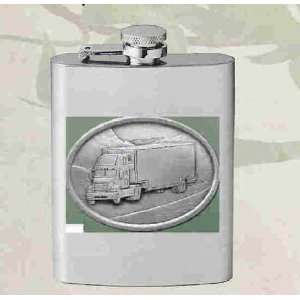  18 Wheeler Truck Stainless Steel Flask