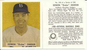 1949 Bowman Duke Snider Reprint Lot of 25  